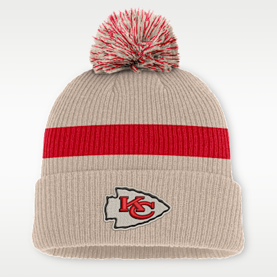 Kansas City Chiefs Rewind Peak Men's Nike NFL Cuffed Pom Beanie